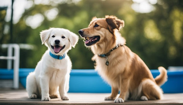 Two dogs with healthy white teeth