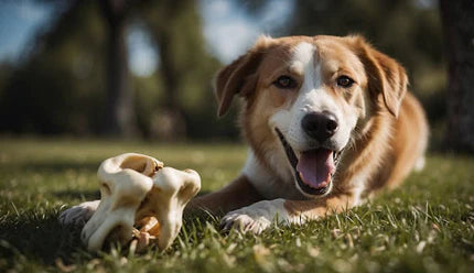 Dog with a bone