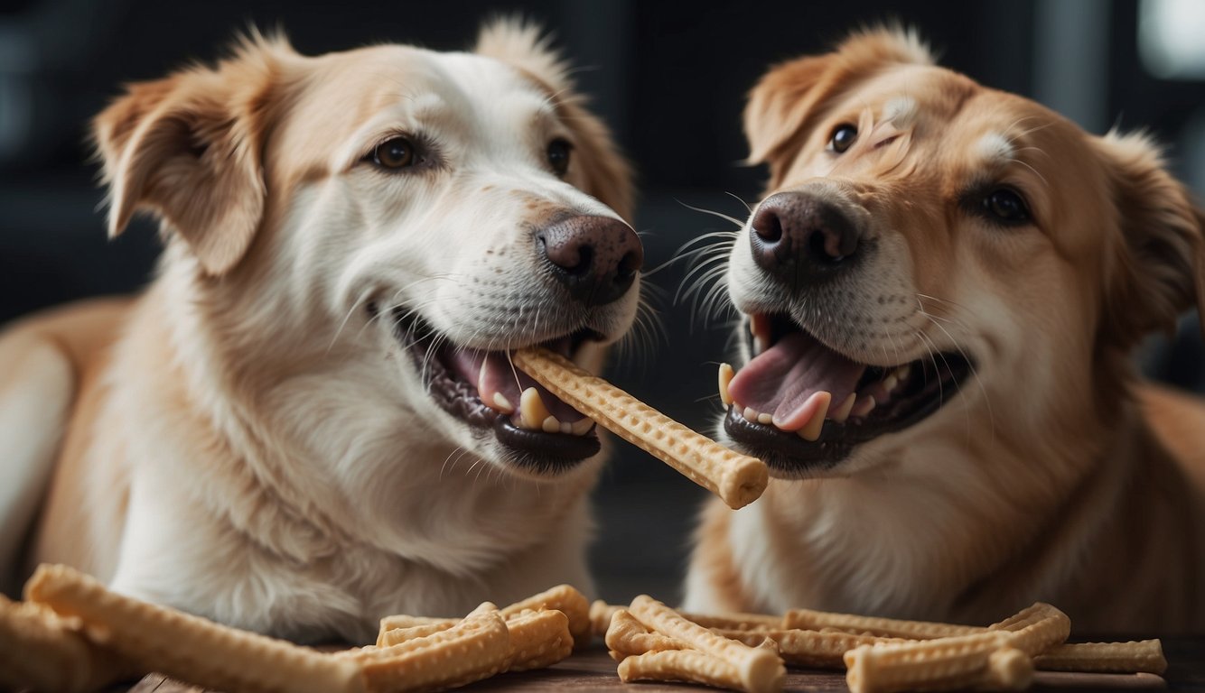 bully sticks vs collagen stick