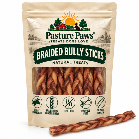 Braided Bully Stick 12"