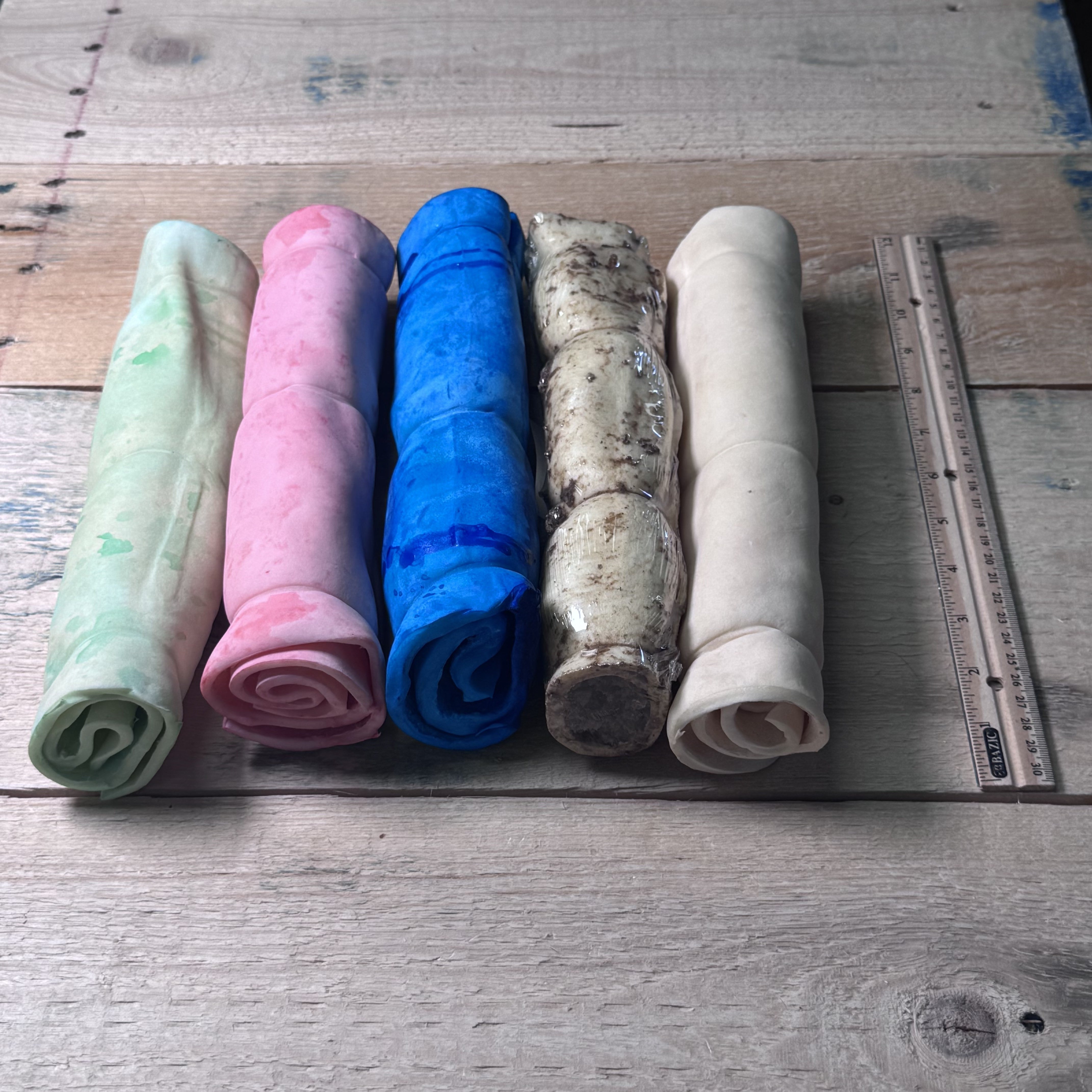 Cheek Roll Large - Fun Flavors Variety 5 Pack - Pasture Paws