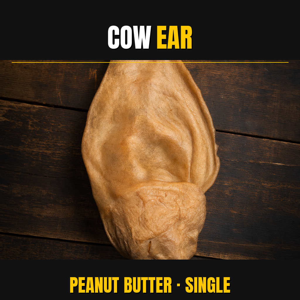 Cow Ears Flavored - Peanut Butter - Pasture Paws