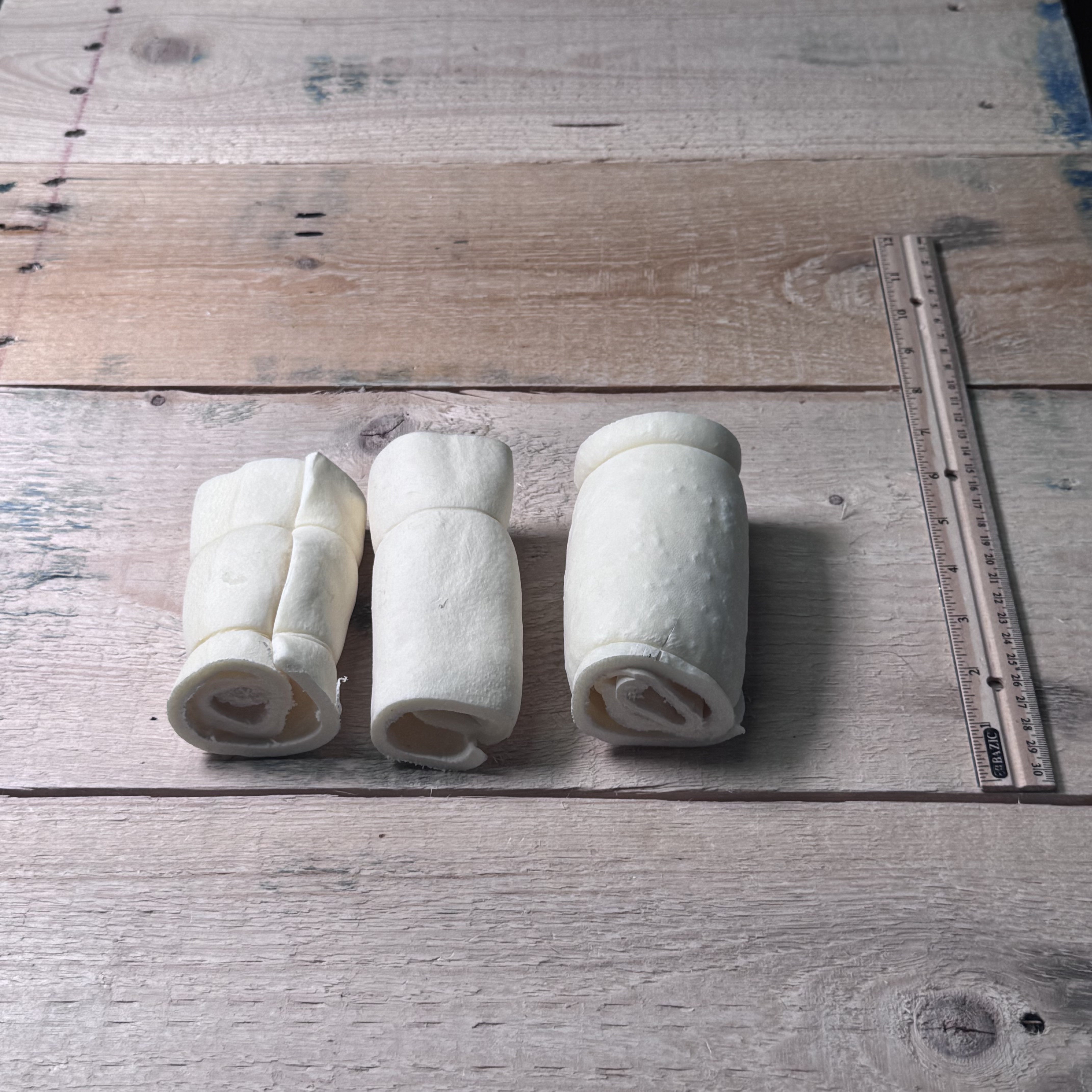 Cheek Roll Small - Natural - 3 Pack - Pasture Paws