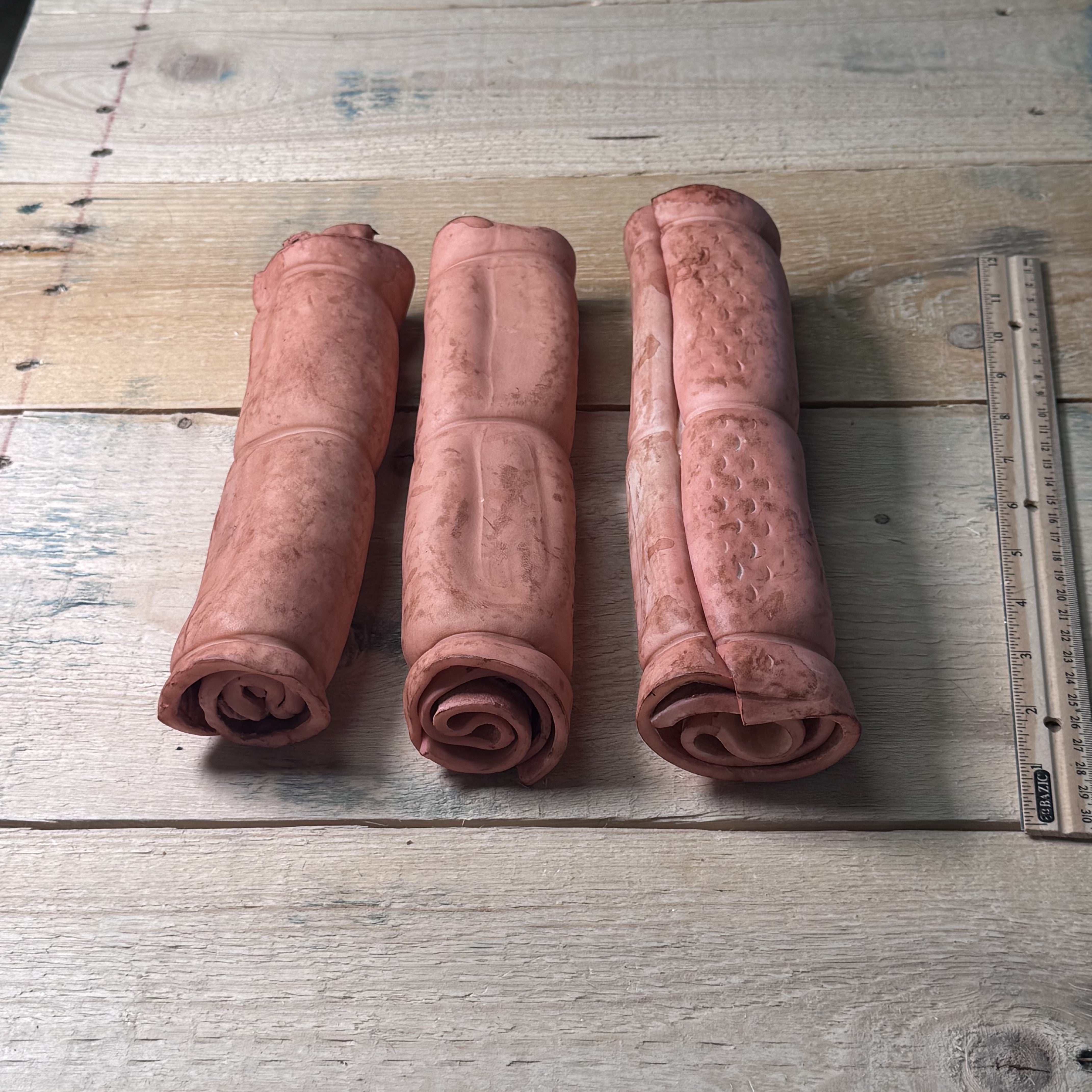 Cheek Roll Large - Beef - 3 Pack - Pasture Paws
