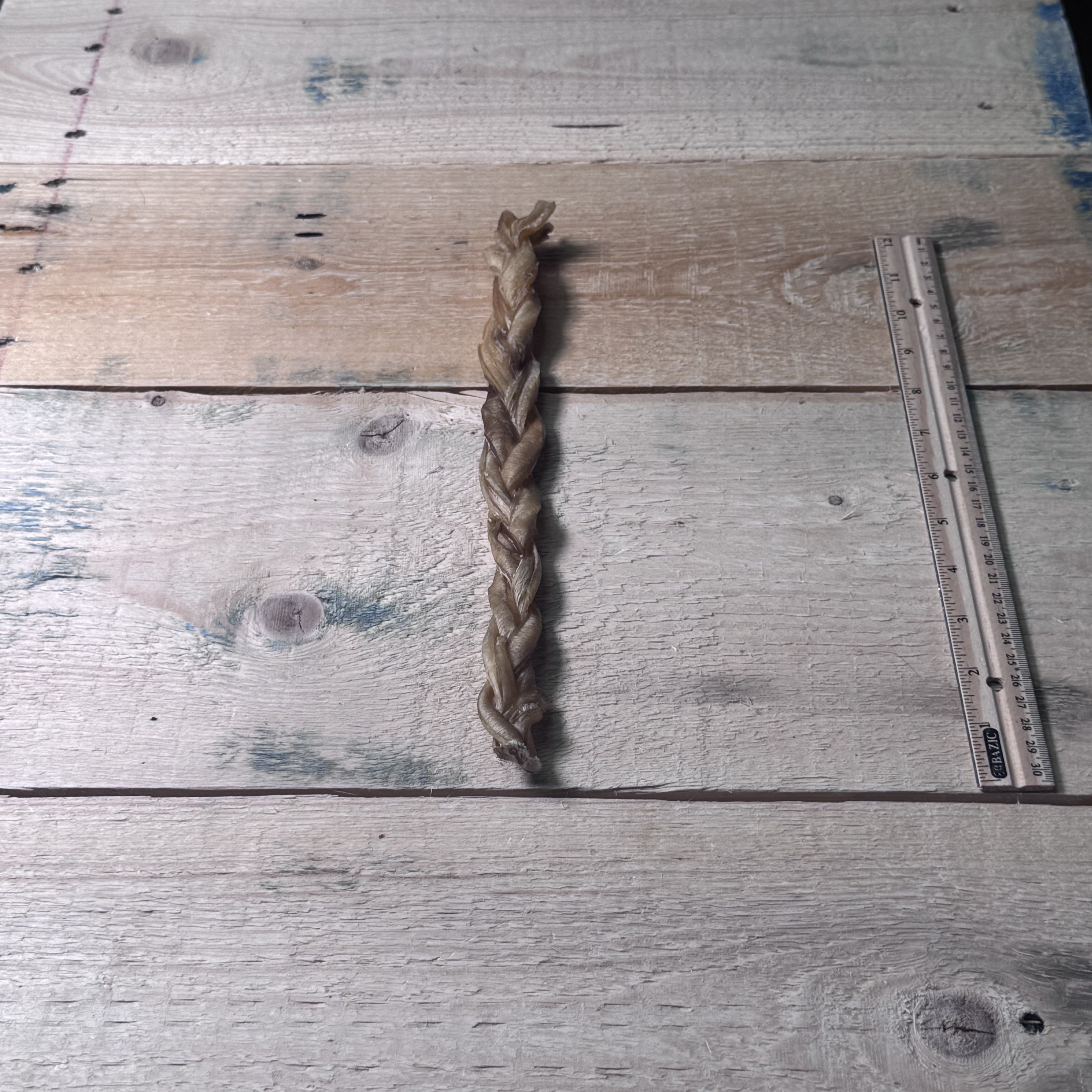 Braided Bully Stick 12" - Pasture Paws
