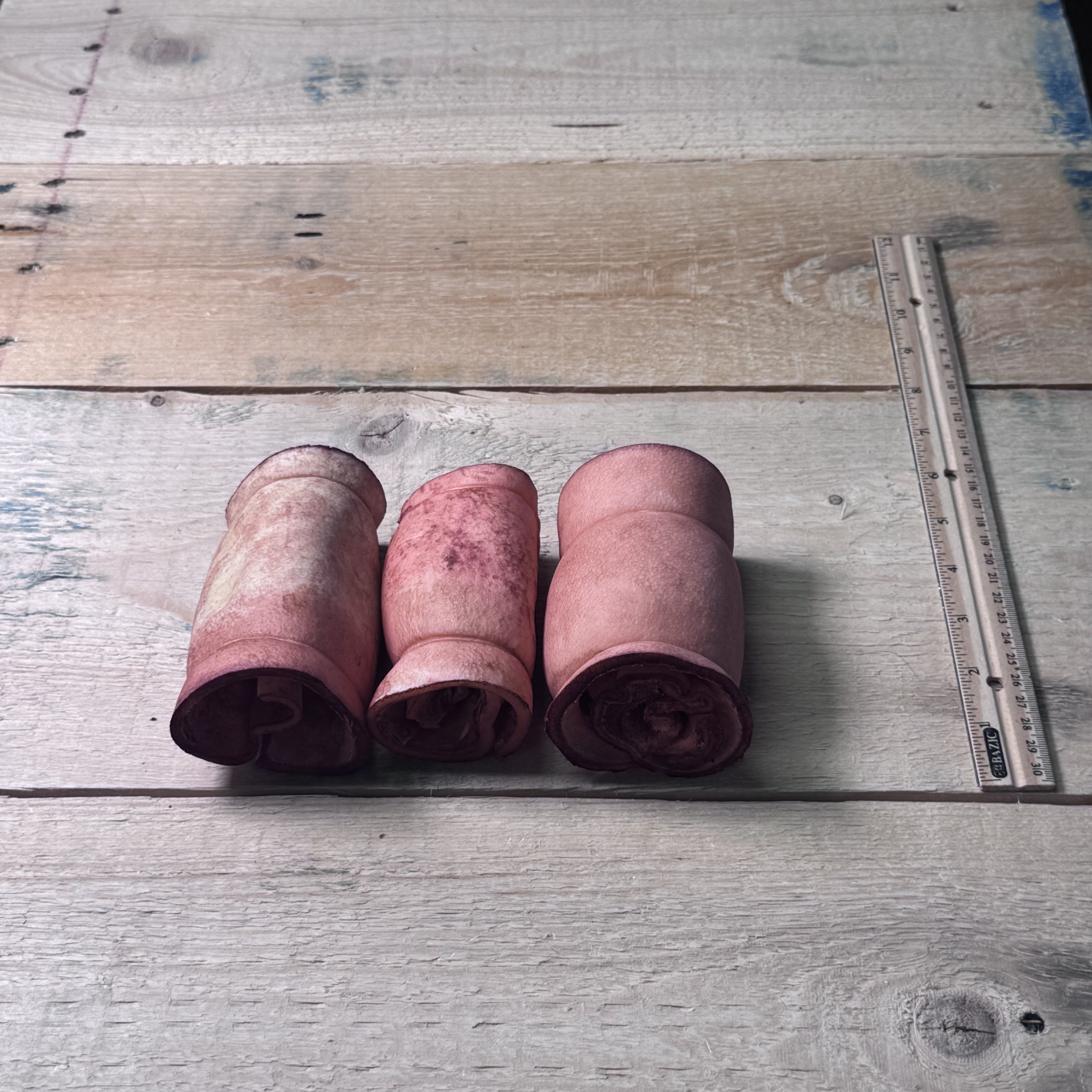 Cheek Roll Small - Beef - 3 Pack - Pasture Paws