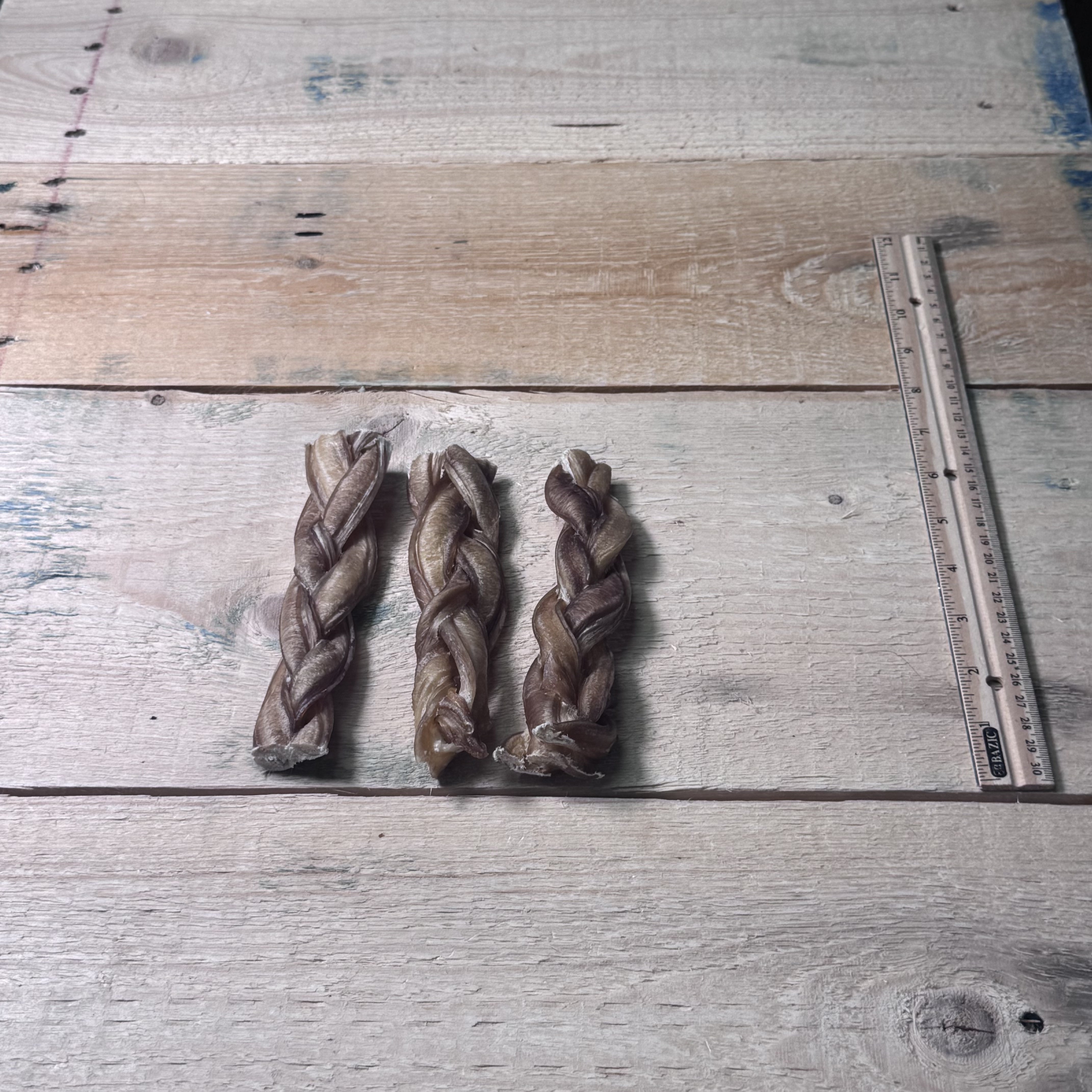 Braided Bully Stick 6" - 3 Pack - Pasture Paws