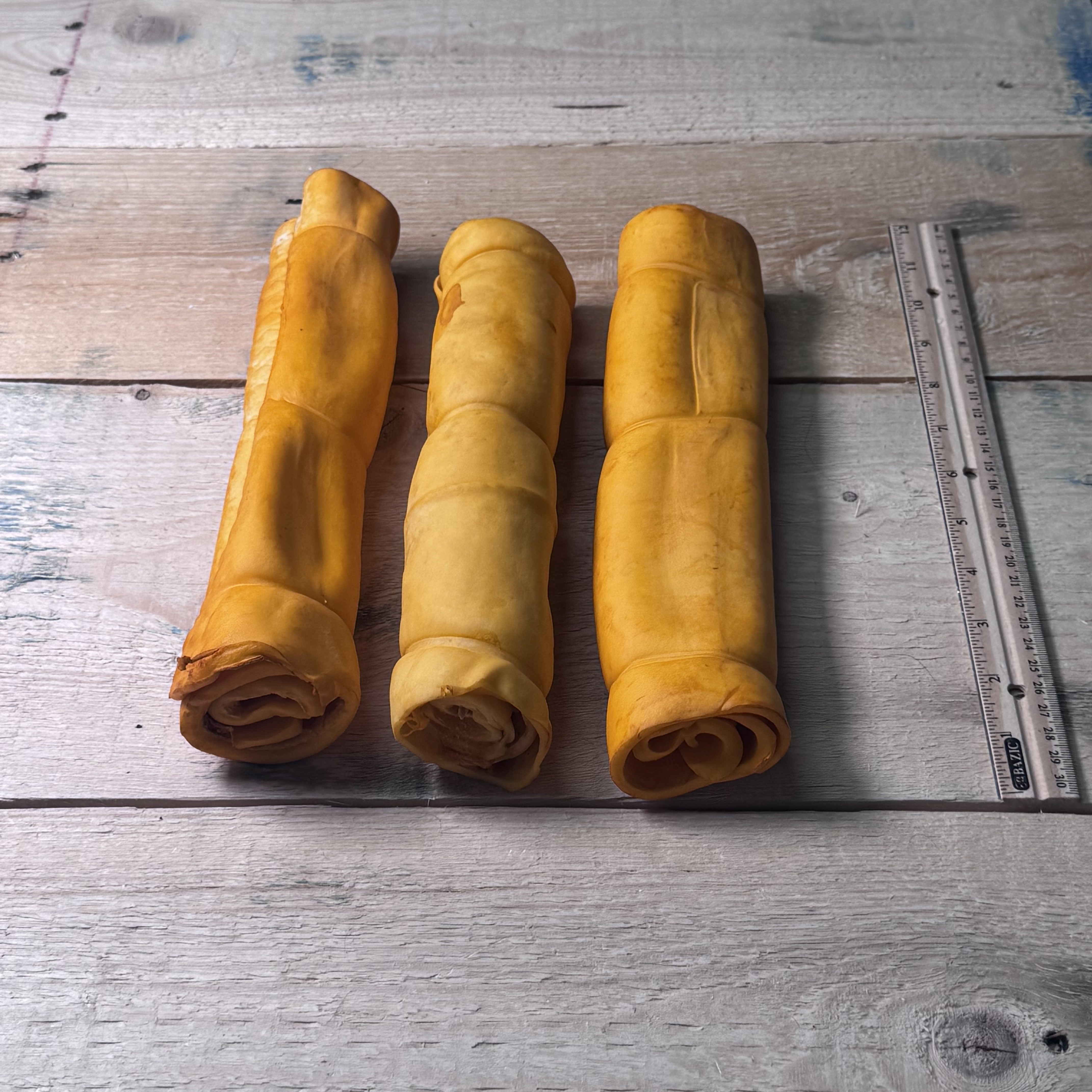 Cheek Roll Large - Cheese - 3 Pack - Pasture Paws