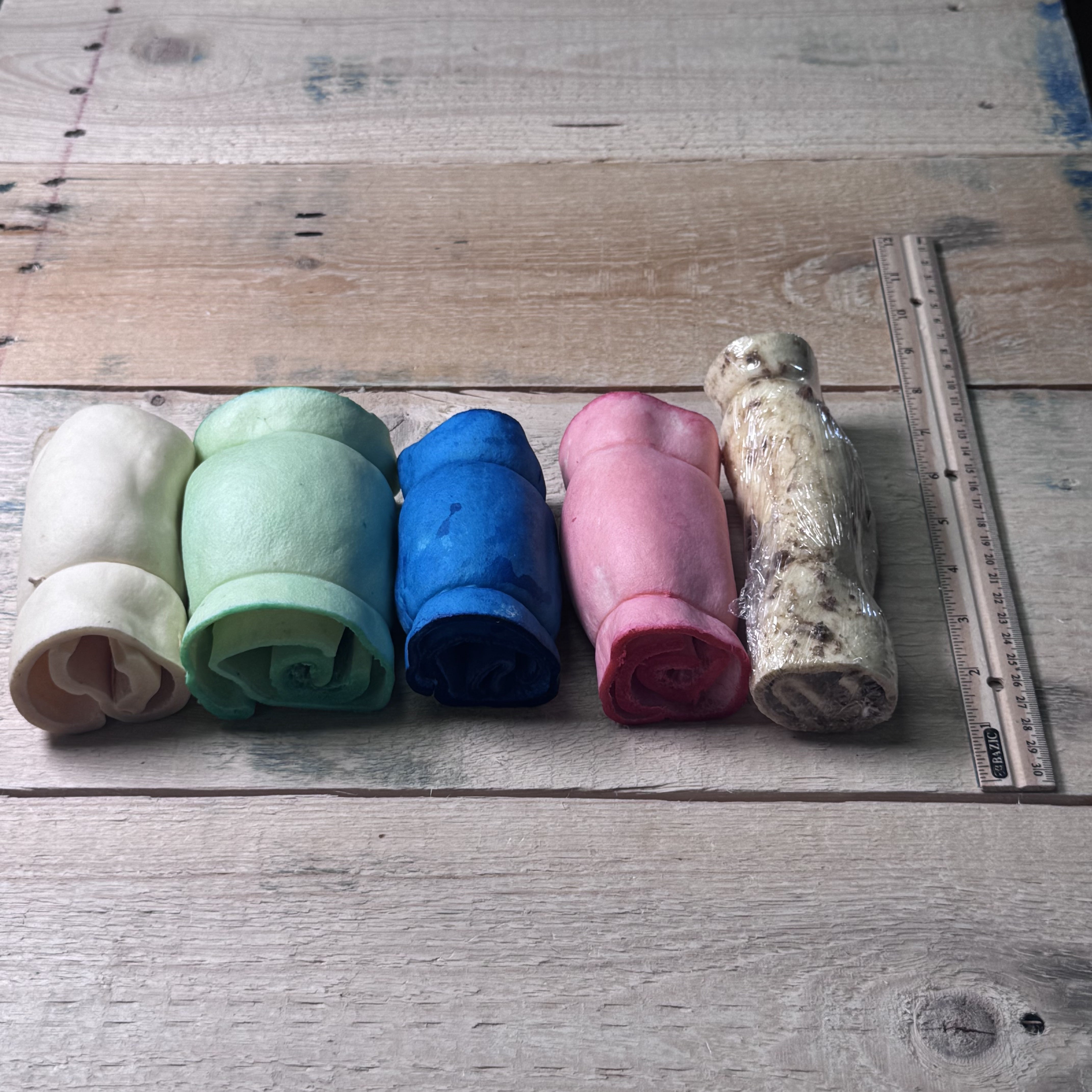 Cheek Roll Small - Fun Flavors Variety 5 Pack - Pasture Paws