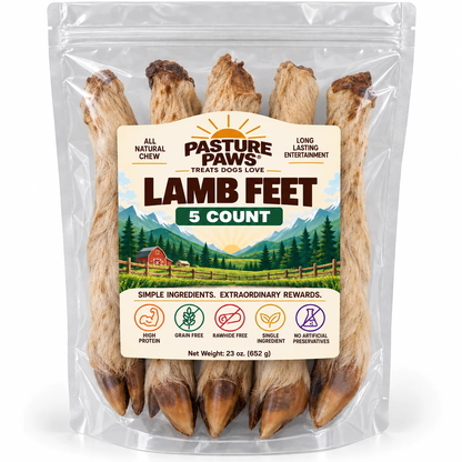 Hairy Lamb Feet - 5 Pack - Pasture Paws
